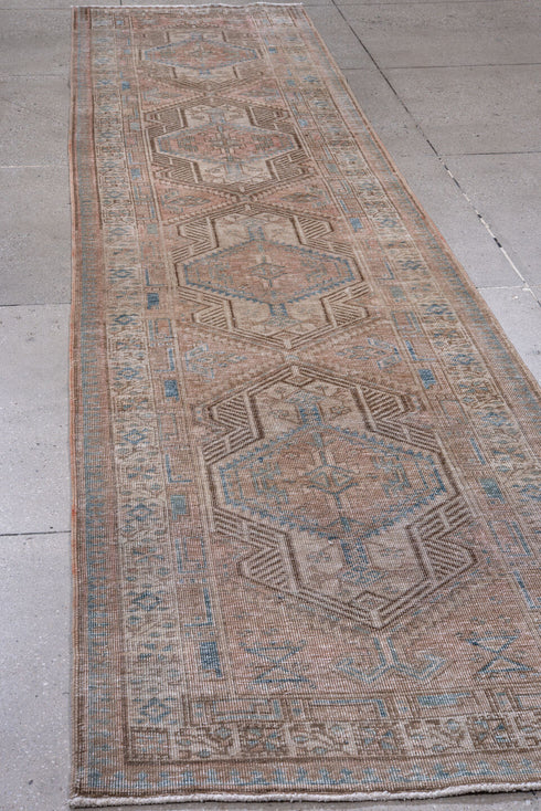 Antique Sarab Runner Rug (3' x 14')